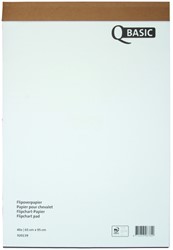 Papier chevalet Qbasic 65x95cm non plié uni/quadrillé 40 feuilles