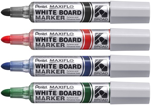 Marqueur tableau blanc Pentel Maxiflo MWL5M ogive 3mm vert-2