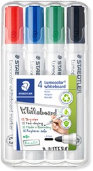 Feutre tableau blanc Staedtler Lumocolor 351 assorti standard set 4 pièces