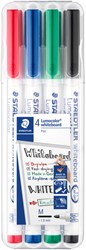 Marqueur tableau blanc Staedtler 301 ogive 1mm assorti 4 pièces