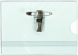 Abzeichen Quantore mit Clip und Stift 60x90mm