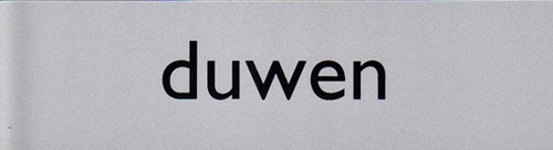 Plaque d'information pictogramme 'Duwen' 165x44mm