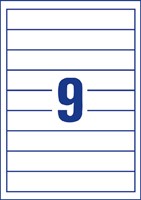 Etiquette dorsale Avery Small 30x190mm blanc 25 feuilles-3