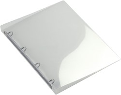 Ring binder HF2 4-ring A4-16mm transparent white