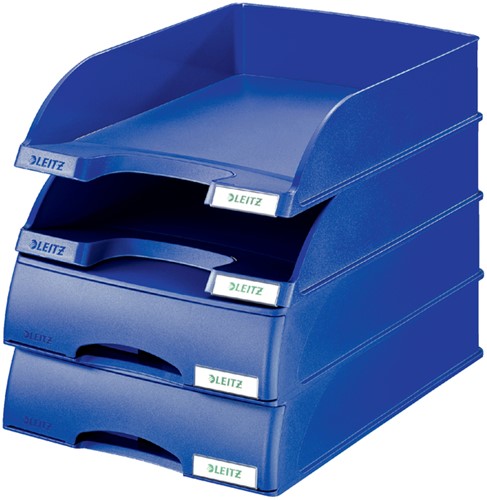 Letter tray Leitz Plus with drawer A4 maxi blue-3