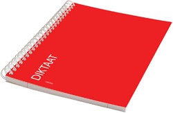 Exercise book Qbasic binder A5 spiral line 160blz 70gr red