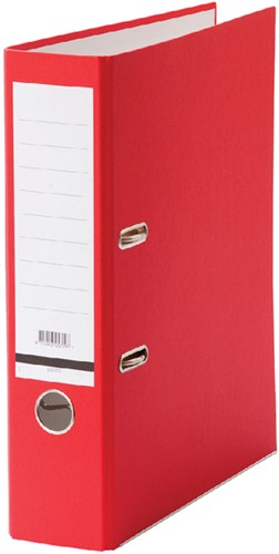 Classeur à levier Qbasic A4 80mm carton rouge
