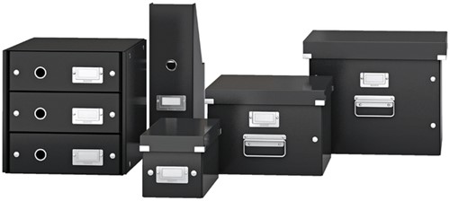 Opbergdoos Leitz Click & Store WOW middel gerecycled karton 281x200x370mm zwart-3