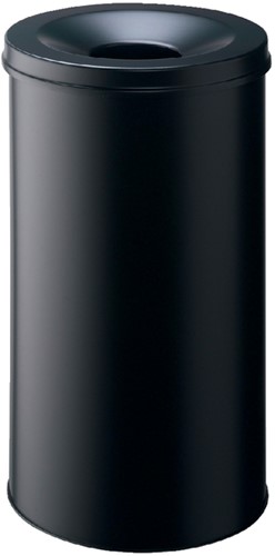 Papiereimer mit Flammdeckel Durable 3307-01 rund 60Liter schwarz