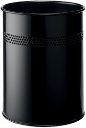 Corbeille à papier Durable 3300-01 15L 30mm perforations noir