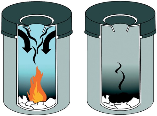 Paper bin with flame cover Durable 3326-01 30 liter black-2