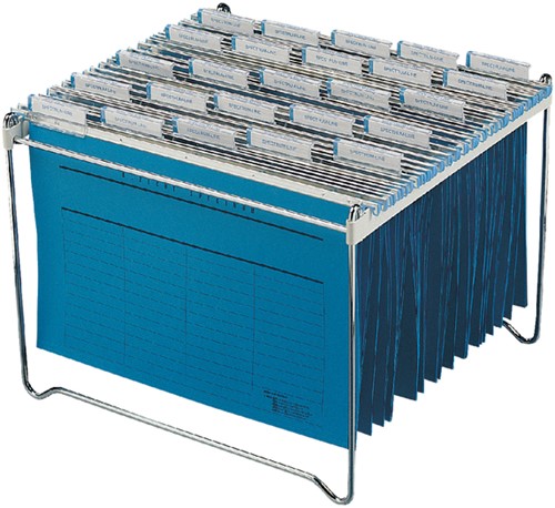 Hanging folder rack Durable for 30-40 folders chrome