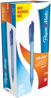 Stylo bille Paper Mate Inkjoy 100RT Medium bleu-3