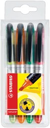 Surligneur STABILO Navigator 545/4 assorti étui 4 pièces