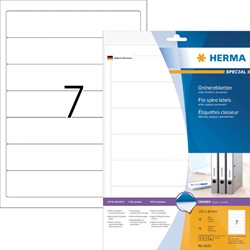 Etiquette dorsale HERMA 38x192mm adhésive étroite blanc