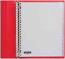 Intercalaire Quantore 23 perforations numéro 1-31 extra large PP gris