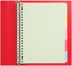 Intercalaire Qbasic 23 perforations 5 onglets carton assorti