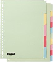 Intercalaire Quantore 23 perforations 10 onglets carton assorti-2