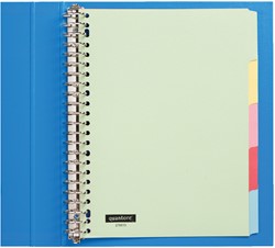 Intercalaire Quantore 23 perforations 5 onglets carton assorti