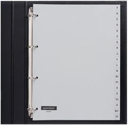 Intercalaire Quantore 4 perforations 20 onglets A-Z gris PP