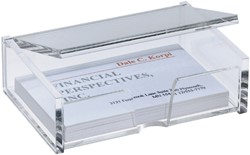 Boîte à cartes de visite Sigel VA112 80 cartes acryl translucide