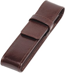 Etui stylos 321 cuir de Buffle 1 case brun