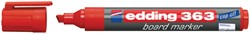 Marqueur tableau blanc edding 363 biseau 1-5mm rouge