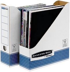 Magazine cassette Bankers Box System A4 white blue