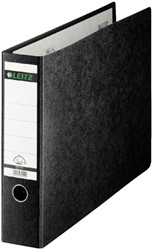 Aktenordner Leitz 1073 180° ohne Schlitze und Kantenschoner 77mm Karton A3 quer schwarz