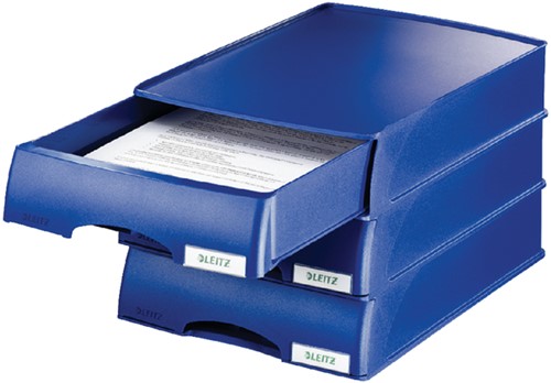 Letter tray Leitz Plus with drawer A4 maxi blue-2