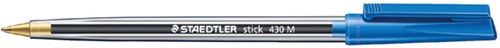 Stylo bille Staedtler Stick 430 Medium bleu