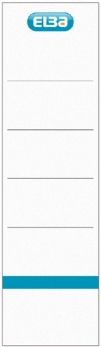 Etiquette dorsale Elba Rado Large 54x190mm à insérer blanc 10 pièces