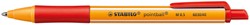 Stylo bille STABILO Pointball 6030/40 Medium rouge