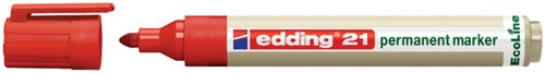 Marqueur edding 21 EcoLine ogive 1,5-3mm rouge