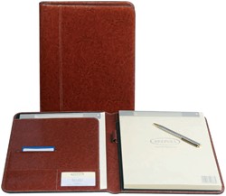 Conférencier Brepols Palermo A5 + bloc-notes marron