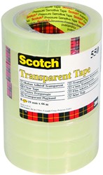 Ruban adhésif Scotch 550 66mx19mm transparent 8 rouleaux
