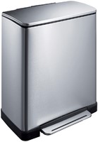 Waste bin EKO E-Cube pedal bin 50liter stainless steel
