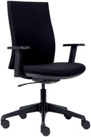 Chaise de bureau Euroseats Cannillo dos noir rembourré-2