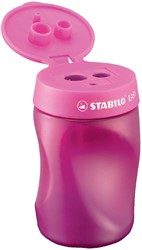 Taille-crayon STABILO Easy 4501 3-en-1 gaucher rose