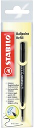 Recharge stylo bille Standard STABILO Medium noir