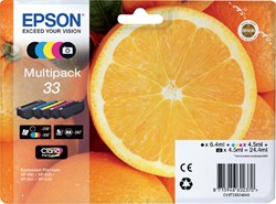 Ink cartridge Epson 33 T3337 2x black + 3 colors