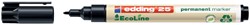 Marqueur edding 25 EcoLine ogive 1mm noir