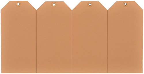 Label cardboard nr 2 200gr 40x80mm chamois 1000 pieces-2