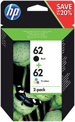 Ink cartridge HP N9J71AE 62 black + color