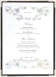 Menu card Securit A4 1 piece for 2 pages transparent 3 pieces