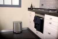 Waste bin EKO E-Cube pedal bin 50liter stainless steel-1