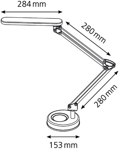 Lampe de bureau Hanza LED 4 Stars noir-2