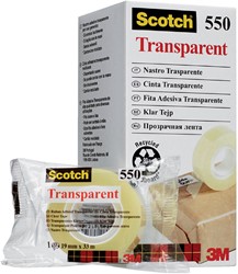 Ruban adhésif Scotch 550 33mx19mm transparent