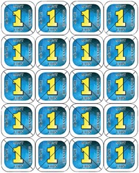 Consumption break coins Combicraft 200 pieces blue