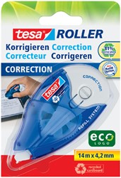 Correction tape tesa® ecoLogo® 4,2mmx14m refillable on blister